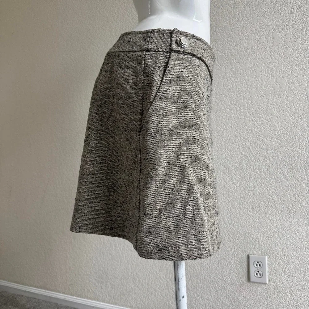 Tory Burch tab tweed midi skirt size 12